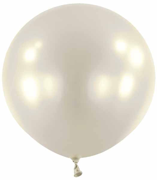 Anagram Metallic Silver 24-Inch Latex Balloons, 4 Pack