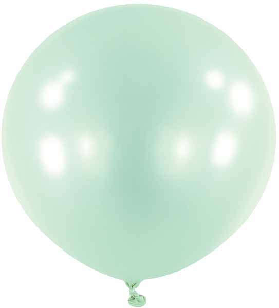 Anagram Macaron Mint 24-Inch Latex Balloons, 4 Count