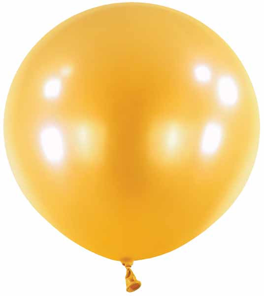 Anagram Pearl Gold 24 Inch Latex Balloons, 4 Pack