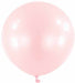 24 Inch Macaron Pink Rose Latex Balloons, 4 Pack