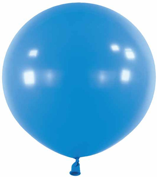 Royal Blue 24 Inch Round Latex Balloons, 4 Count