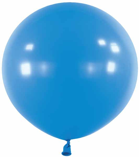 Royal Blue 24 Inch Round Latex Balloons, 4 Count