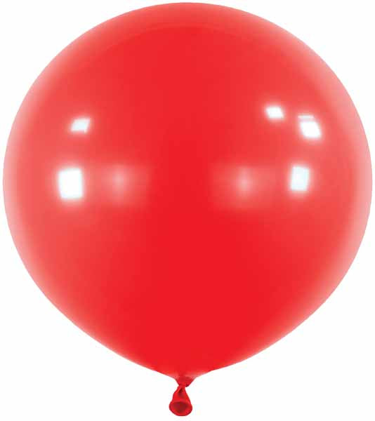 Anagram 24 Inch Apple Red Latex Balloons, 4 Count