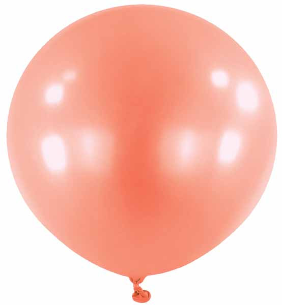 Anagram Strawberry Pink 24-Inch Latex Balloons, 4 Count