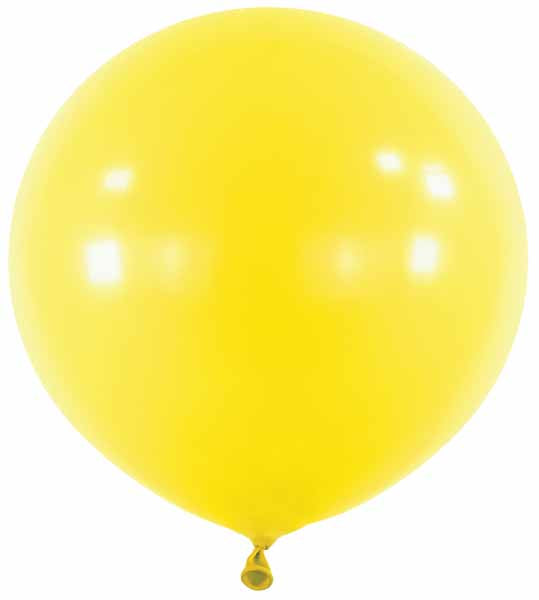 Anagram 24-Inch Sunshine Yellow Latex Balloons, 4 Count