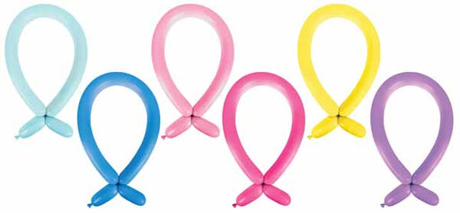 Anagram 260 Vibrant Assortment Latex Twisting Balloons, 100 Count
