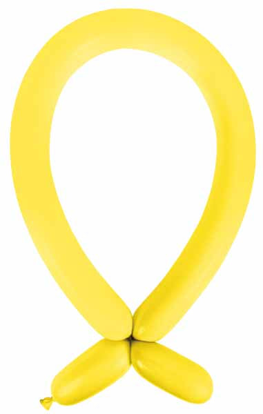 Anagram Yellow Sunshine 260 Latex Modeling Balloons, 100 Count