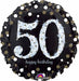 18-Inch Holographic Happy 50th Birthday Foil Balloon