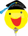 14-Inch Happy Smiley Face Graduation Mini Shape Foil Balloon