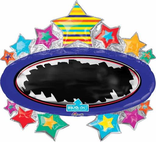 Bright Star Marquee Write-On Foil Balloon, 31 Inch