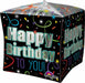 Brilliant Birthday Cubez Foil Balloon, 15 Inch