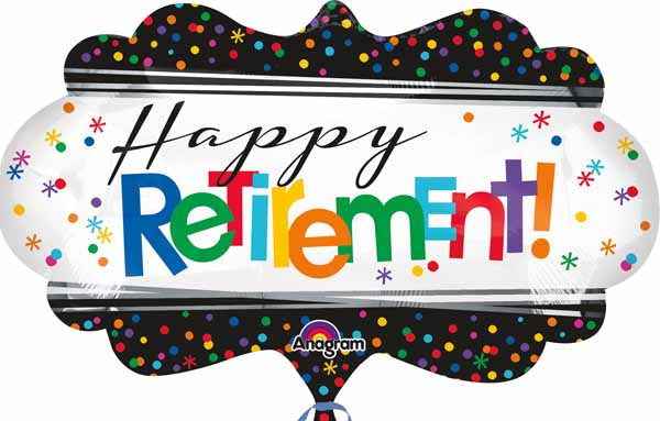 Happy Retirement 27-Inch SuperShape Foil Balloon