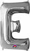 16 Inch Silver Letter E Foil Balloon