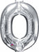 16 Inch Silver Letter O Foil Balloon