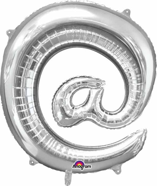 32 Inch Silver @ Symbol Foil Balloon