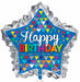 Happy Birthday Primary Sketchy 34-Inch Foil Balloon