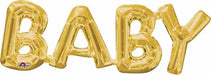 BABY GOLD CI: BLOCK PHRASE 26"WX 9"H S55