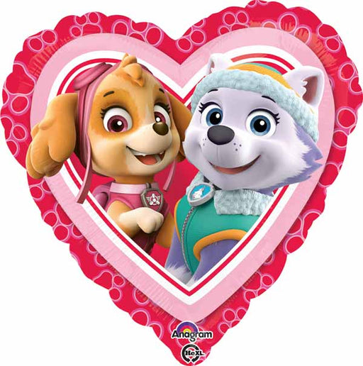 PAW Patrol Love Girl 18-Inch Heart Foil Balloon