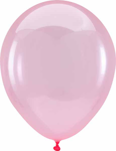 Anagram Crystal Pink 5-Inch Latex Balloons, 100 Count