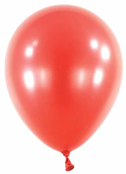 Anagram 5-Inch Metallic Apple Red Latex Balloons, 100 Count