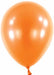 Anagram 5-Inch Metallic Tangerine Latex Balloons, 100 Count