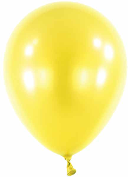 Anagram 5" Metallic Yellow Sun Latex Balloons, 100 Count