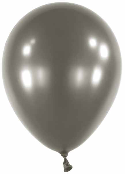 Anagram Pearl Jet Black 5-Inch Latex Balloons, 100 Count