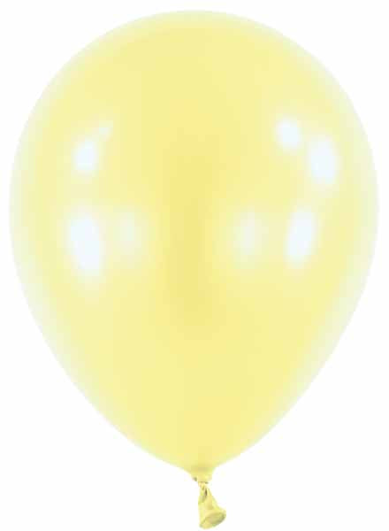 Anagram Pearl Light Yellow 5" Latex Balloons, 100 Count