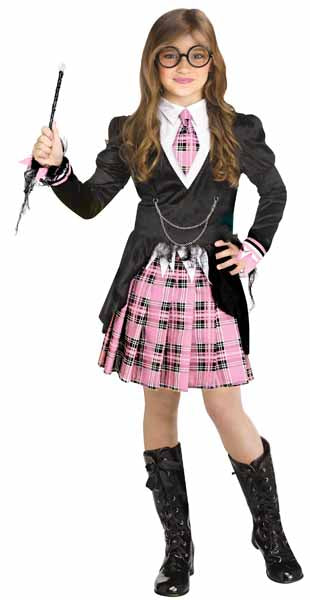 Pink Academia Girls' Costume, Child Large (12/14)