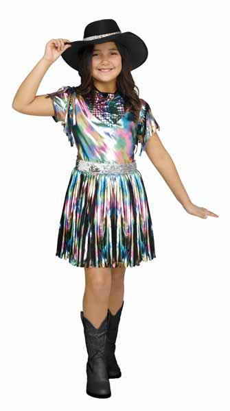 Disco Cowgirl Child Costume, Small (4/6)