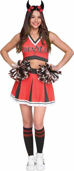Devil's Cheerleader Adult Costume, M/L (10-14)