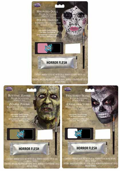 Fun World Horror Flesh Costume Makeup, Assorted Styles