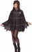 Silver Spider Web Costume Poncho, One Size Fits 4-14