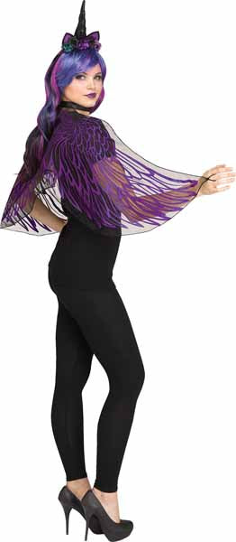 Dark Unicorn Fantasy Costume Wings