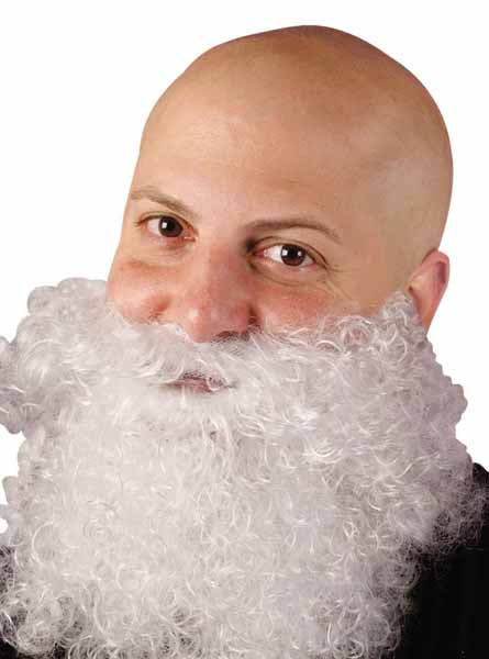Big & Curly White Costume Beard