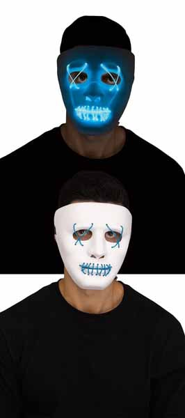 Illumo White Mask with Blue String
