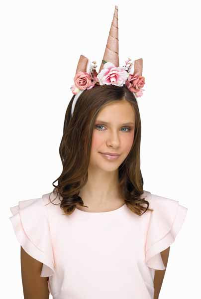 Rose Gold Shimmering Unicorn Headband