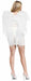 White Fabric Feather-Look Costume Wings