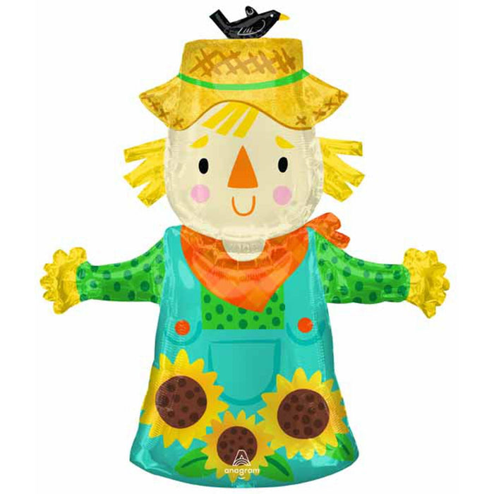 36" SuperShape Fall Scarecrow Foil Balloon (3/Pk)