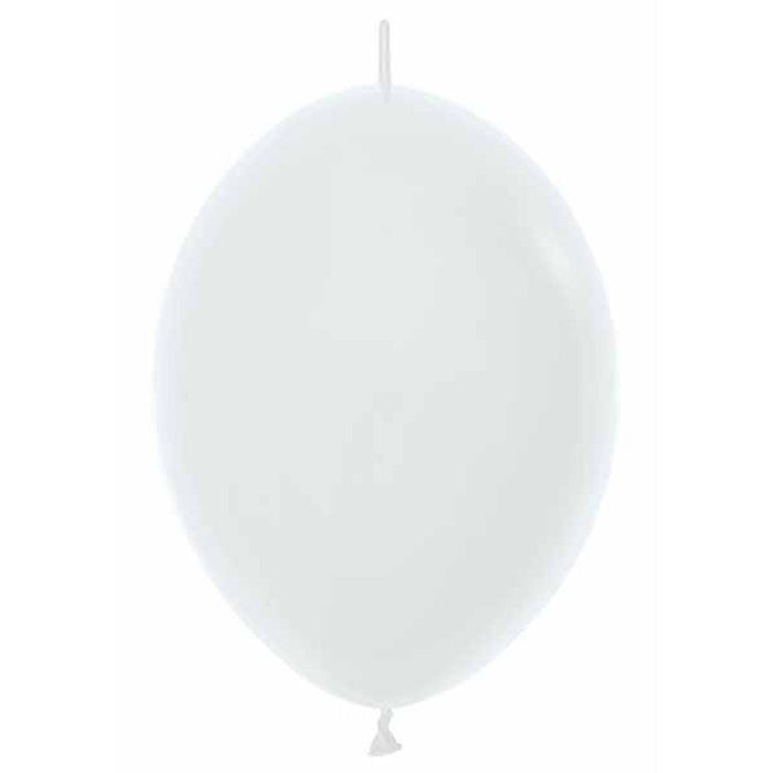 Fashion Link O Loon 12" Balloons - White (50/Bg)