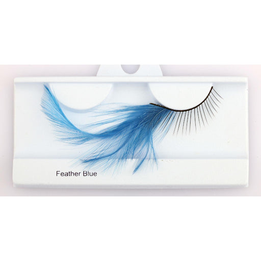 Feather Blue Lashes By Glamour Eyez