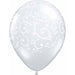 "Filigree & Hearts Clear Balloons (50 Pack)"