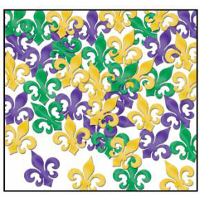 Fleur De Lis Confetti - 1Oz Green/Gold/Silver