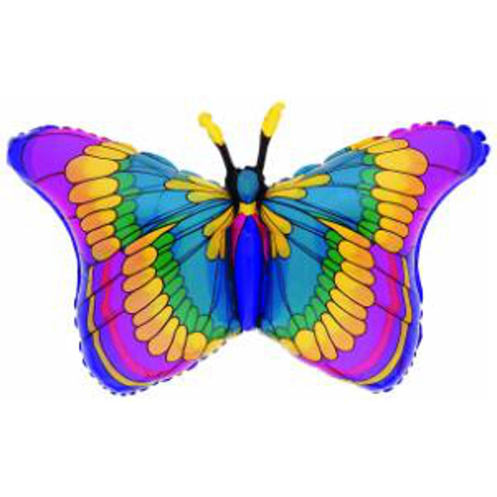 Flutters Butterfly Balloon Kit With Helium Tank - 32" Shape P40 Pkg.