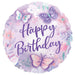 Flutters Birthday 18" Round Helium Balloon Package (Set Of 40)