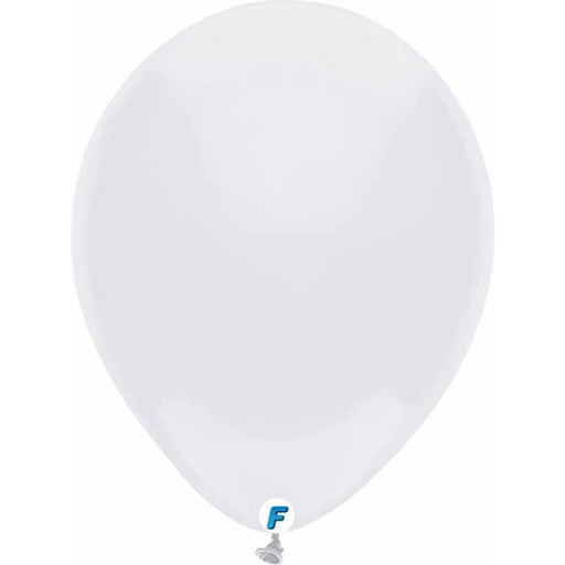 Funsational 12" White Balloons - Pack Of 100