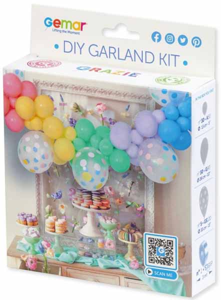 Gemar 3 Metre Balloon Garland Kit with Balloons