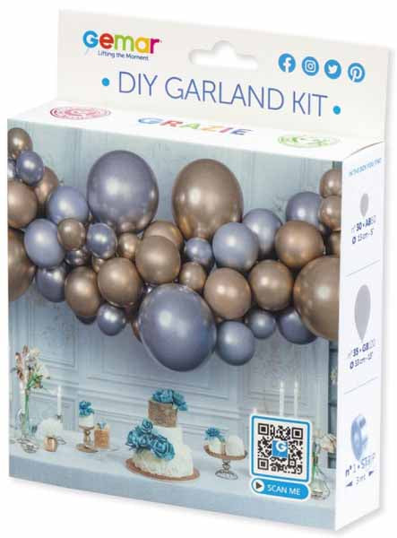 Gemar Balloon Garland Kit with Balloons, 3 Metres