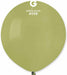 Gemar 19-Inch Olive Green #098 Latex Balloons, 25 Pack