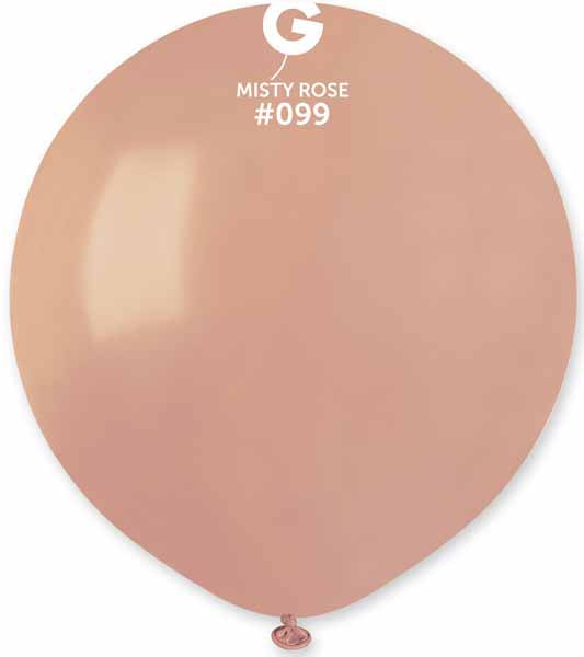 Gemar 19" Misty Rose Latex Balloons, 25 Count
